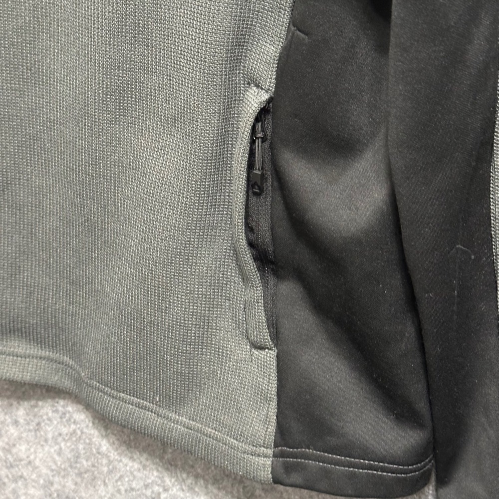 Spyder 1/4 Quarter Zip Pullover Mens Medium Gray Black Fleece Sweater Active - Picture 5 of 8